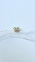 Adjustable Diamond Clusters Ring