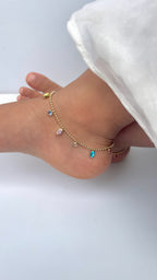 Gem Droplet Anklet