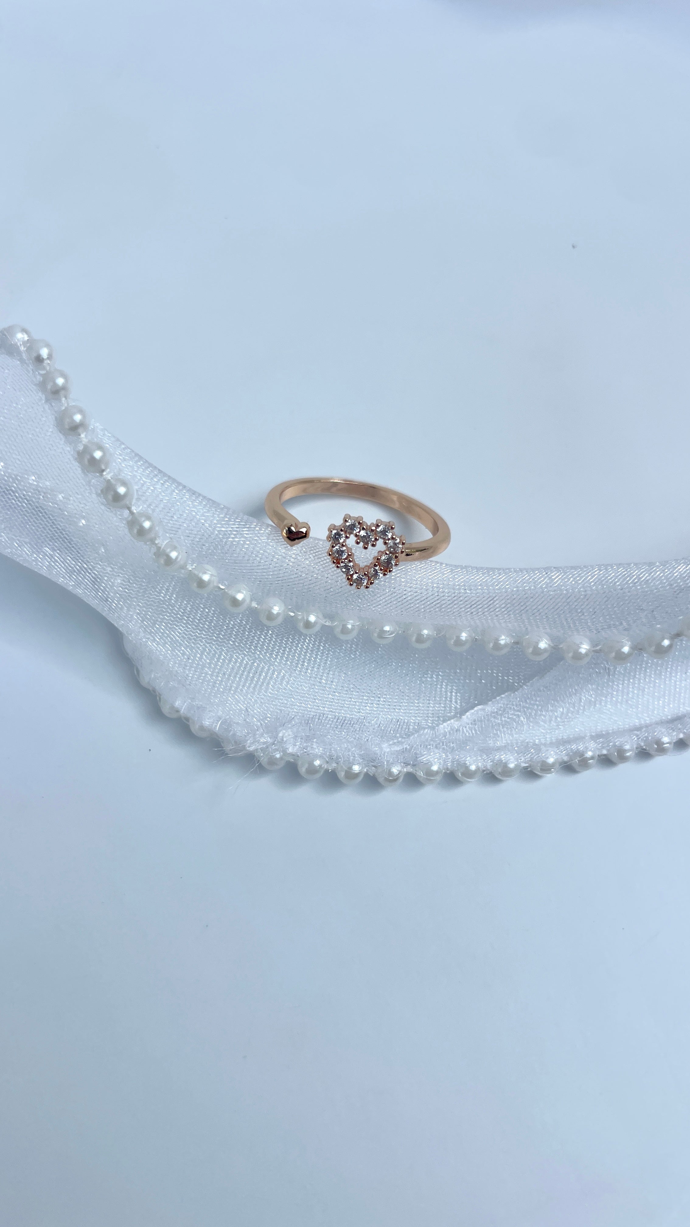 Adjustable Heart wrap Ring