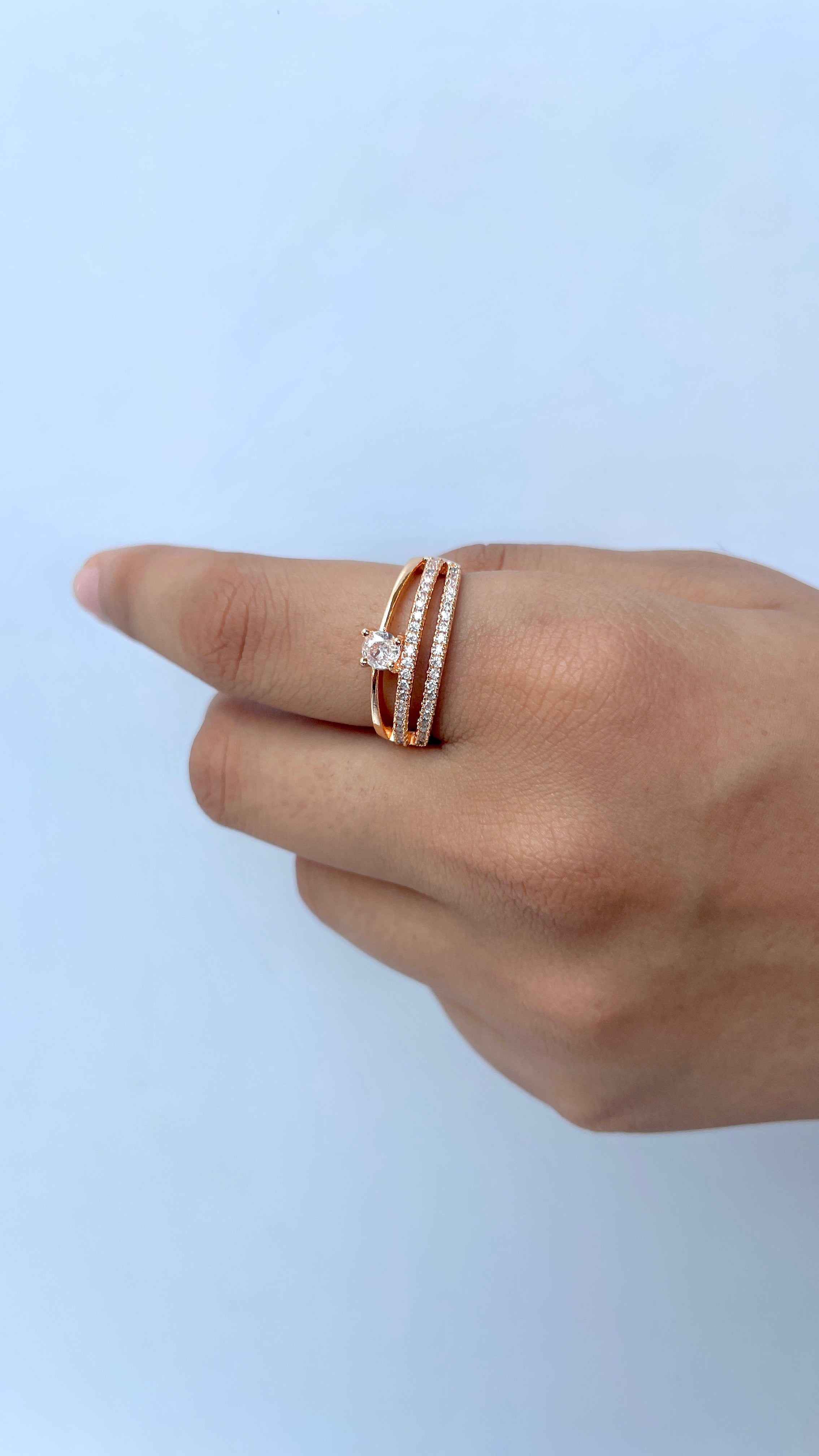 Adjustable Triple Band Ring