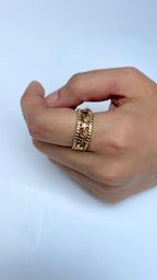 Adjustable Golden Night Ring
