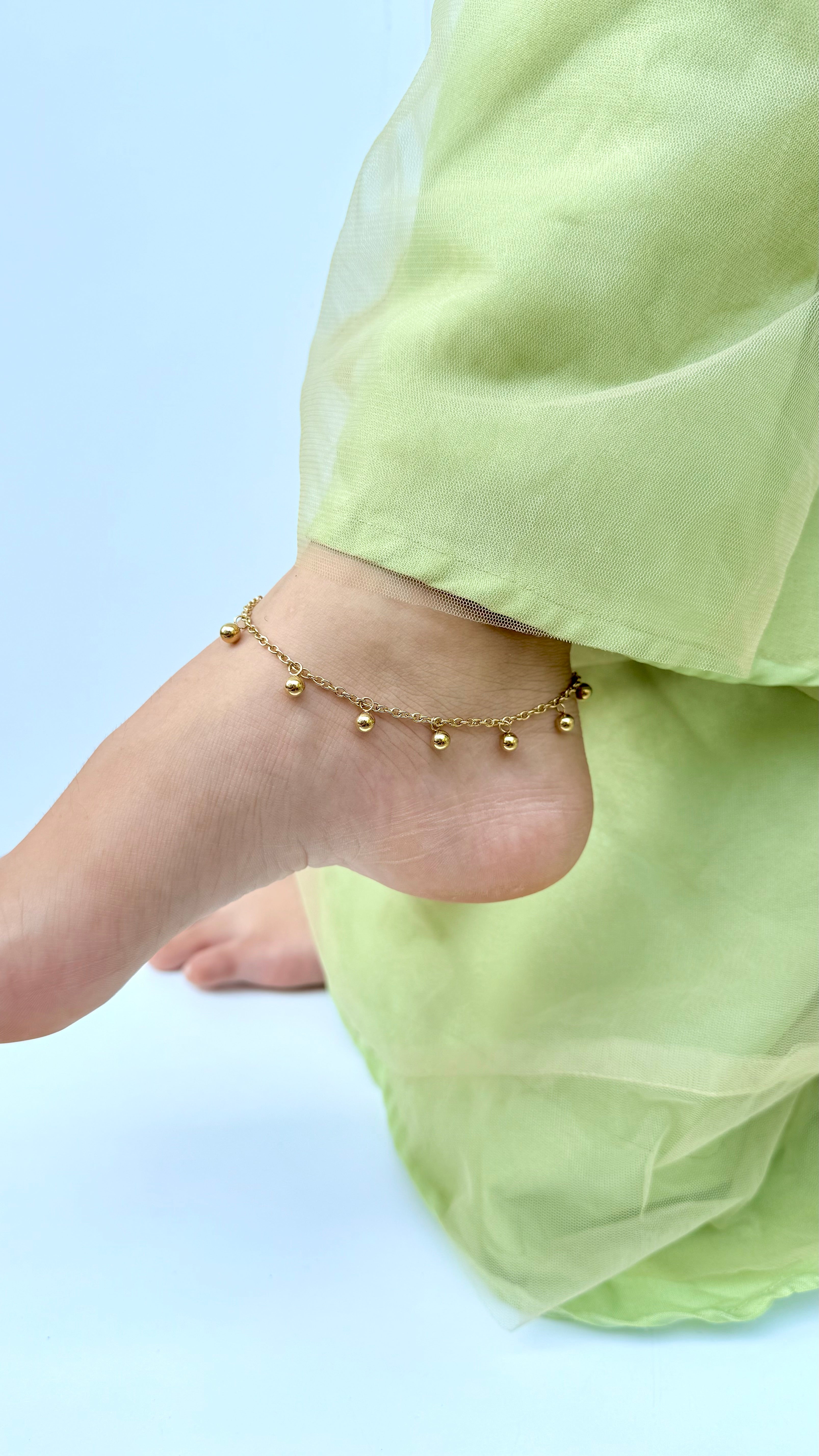 Bead Hanging Anklet
