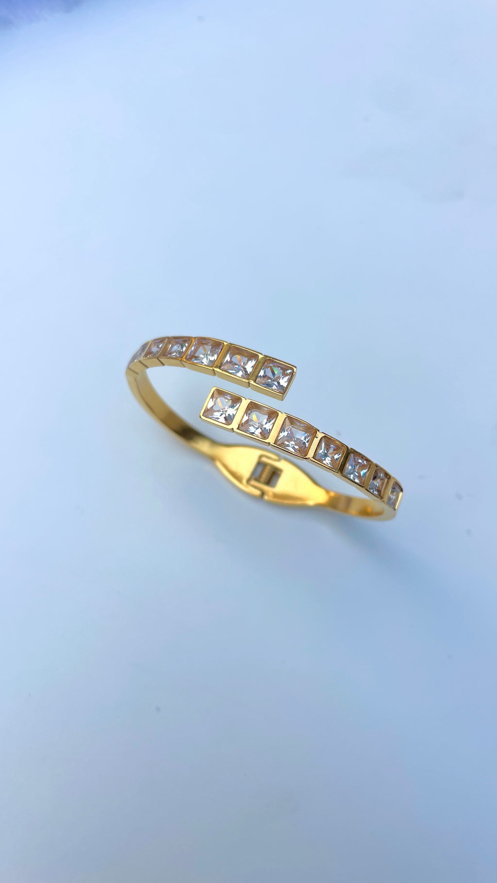 Crystal squarestack Bangle