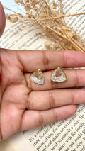 Pave Triangle Stud