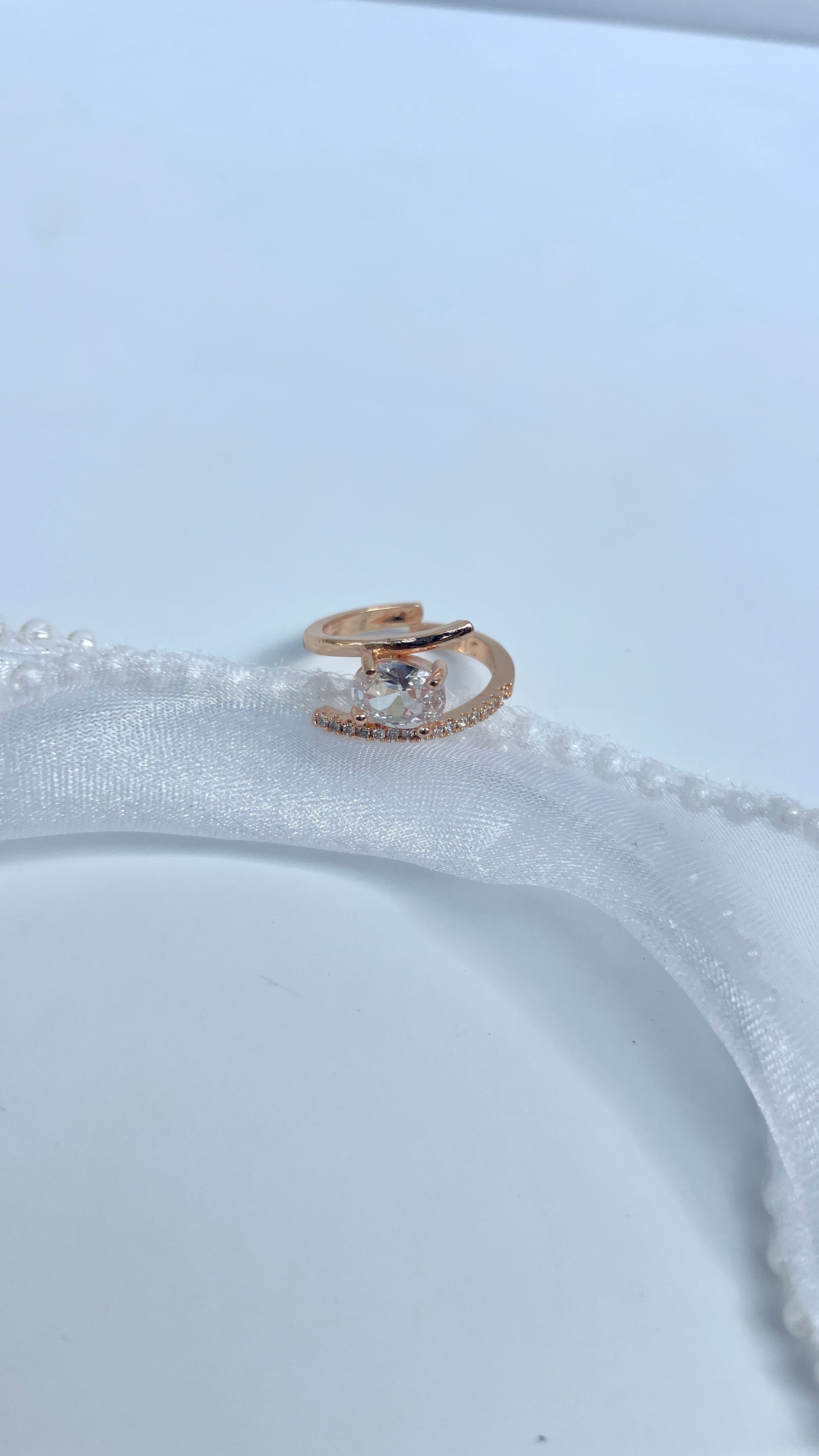Adjustable Celeste Ovel Wrap Ring