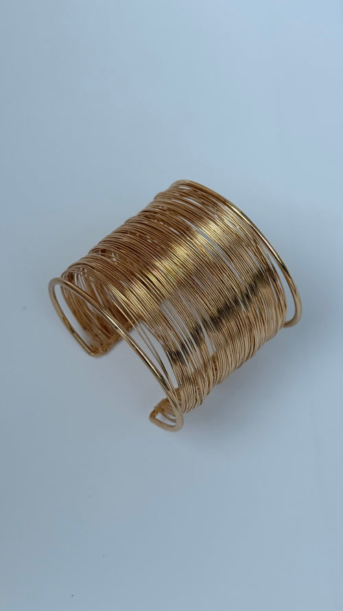 Adjustable String Cuff Bangle