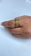 Adjustable Aurora Bead Ring
