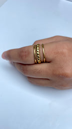 Adjustable Aurora Bead Ring
