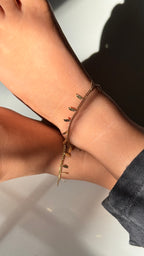 Feather Hanging Anklet
