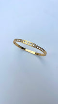 Classic box stone bangle