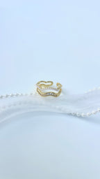Adjustable Tiny pearl Ring