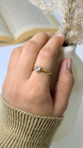 Adjustable chain Heart Ring