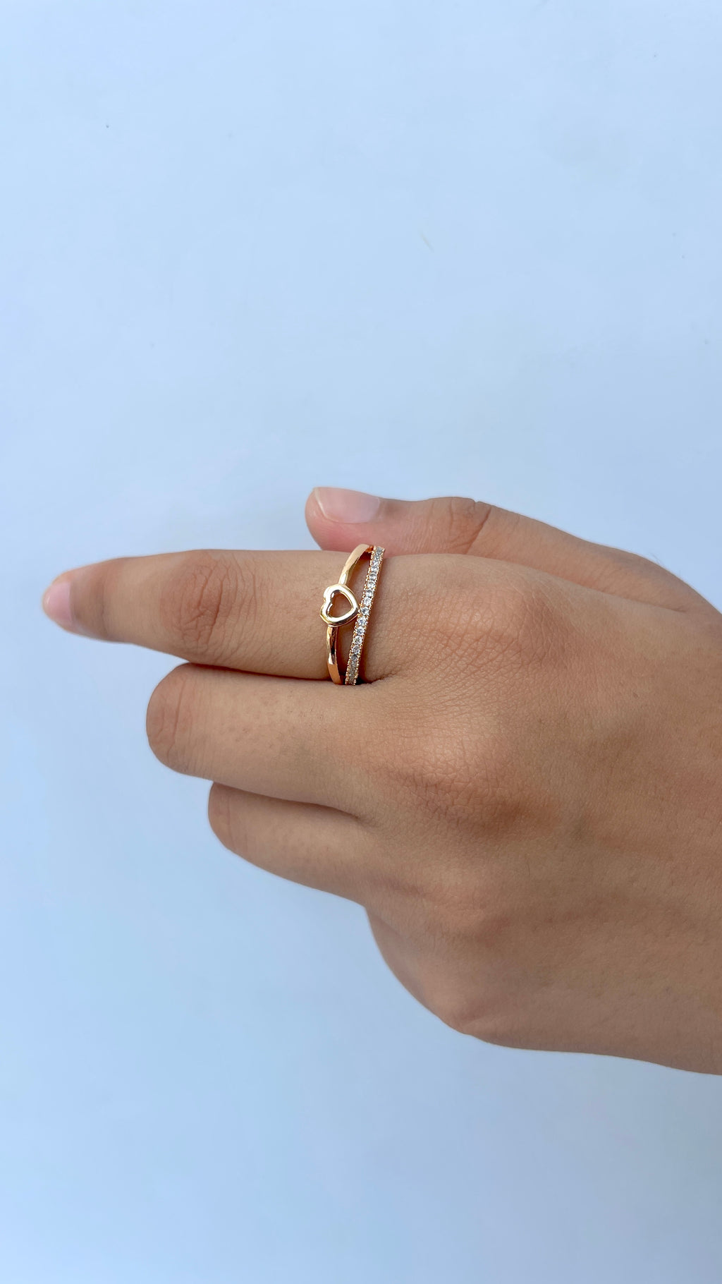 Adjustable Heart & Pave Duo