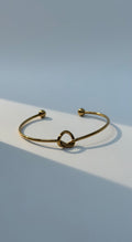 Minimal knot Cuff Bangle
