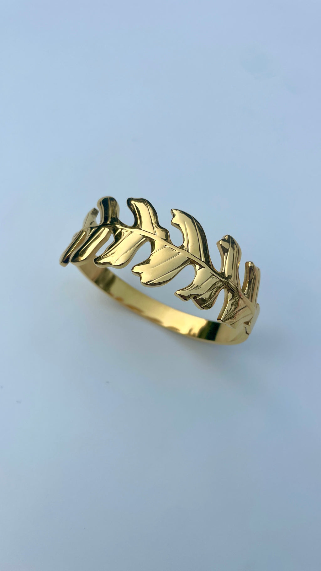 Olive Leaf Open Bangle