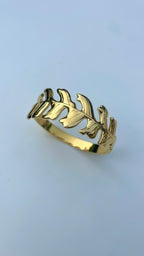 Olive Leaf Open Bangle