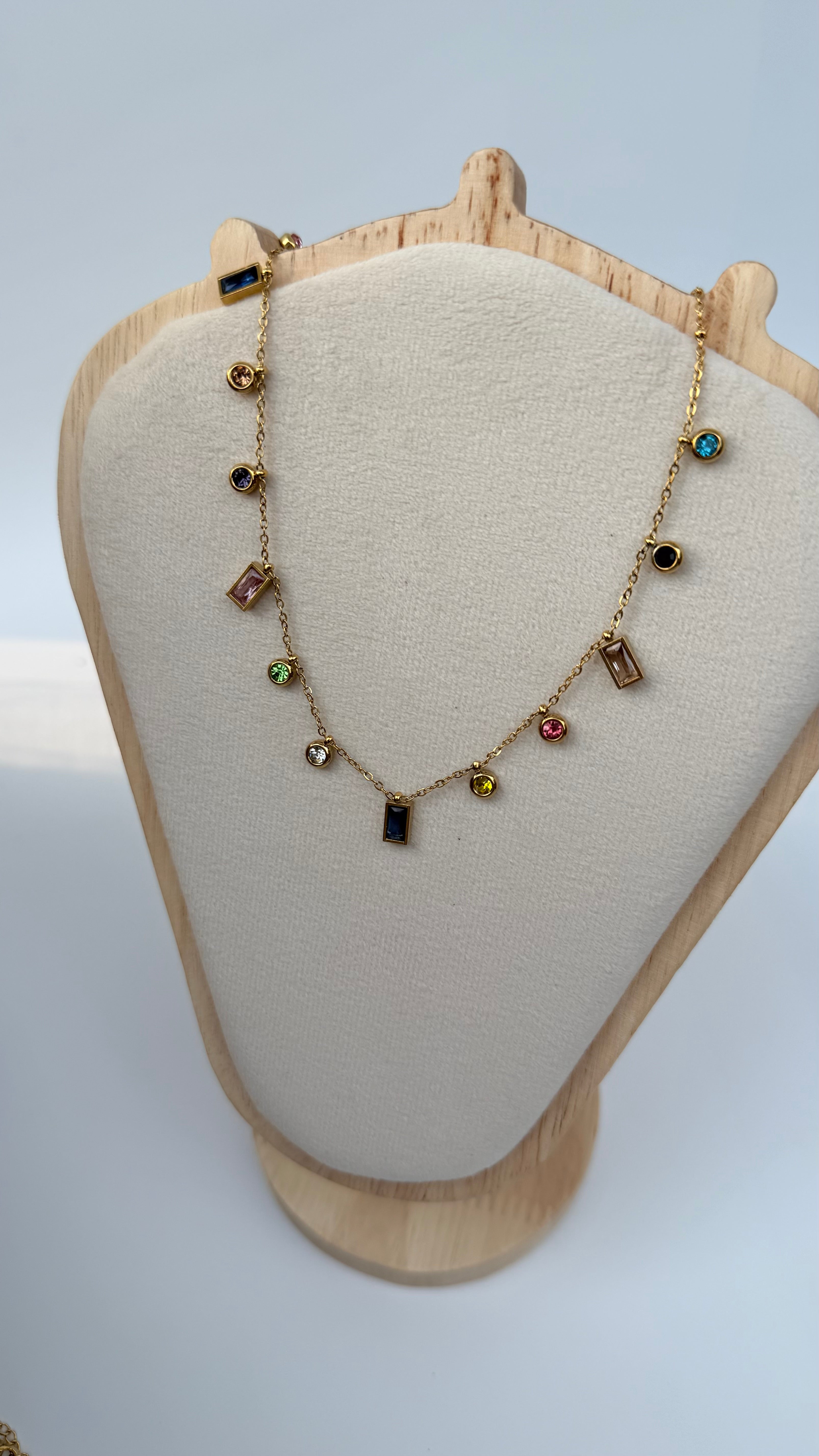 Multicolor Stone Necklaces
