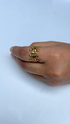 Adjustable Infinity Link Ring