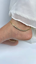 Snake Chain with Stone (pair)