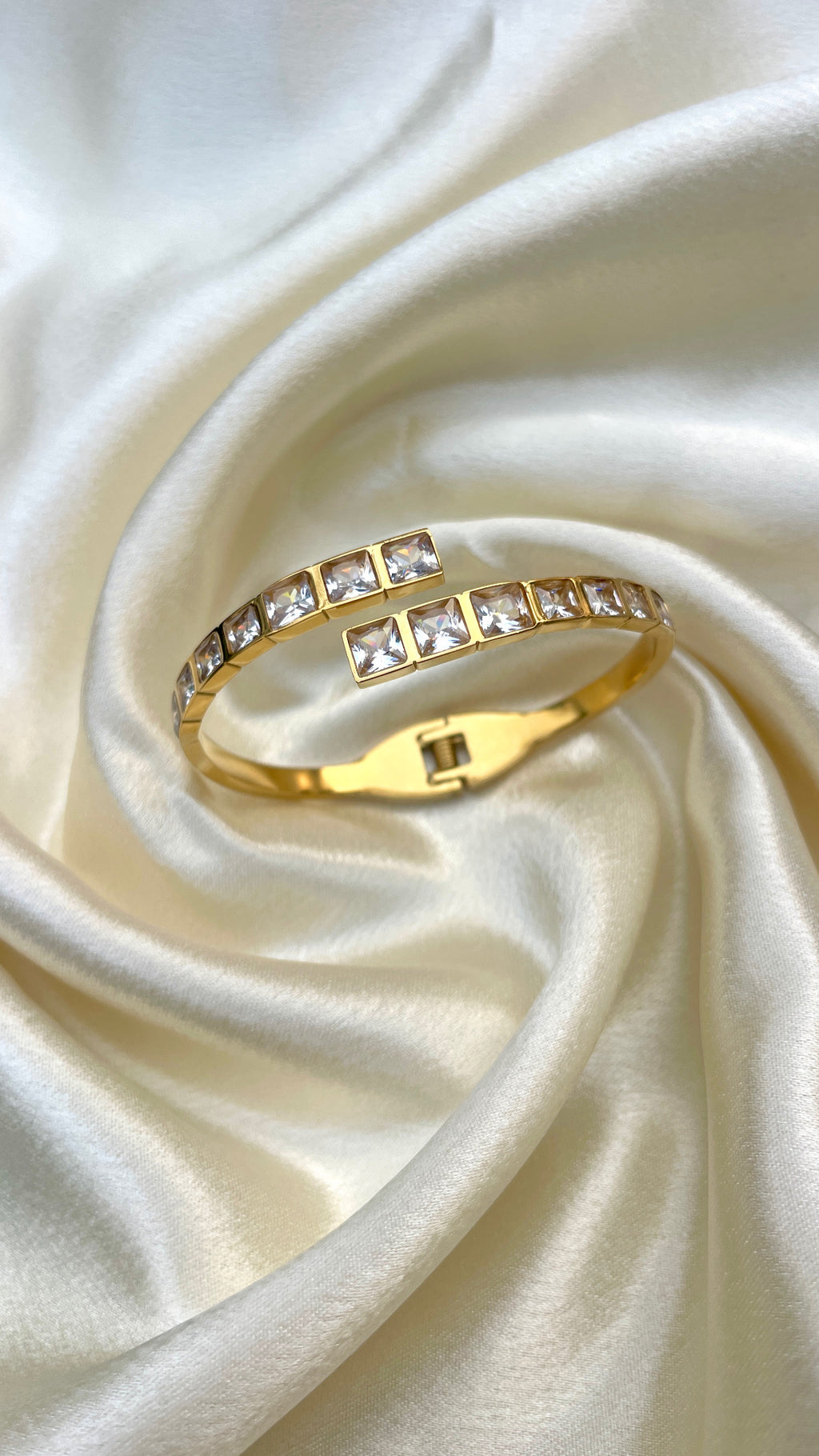 Crystal squarestack Bangle