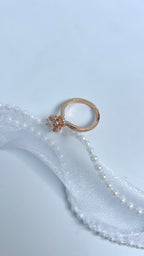 Adjustable Solitire Halo Ring