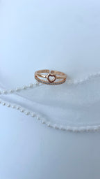 Adjustable Heart & Pave Duo