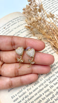 Heart Tulip Dangle Earings
