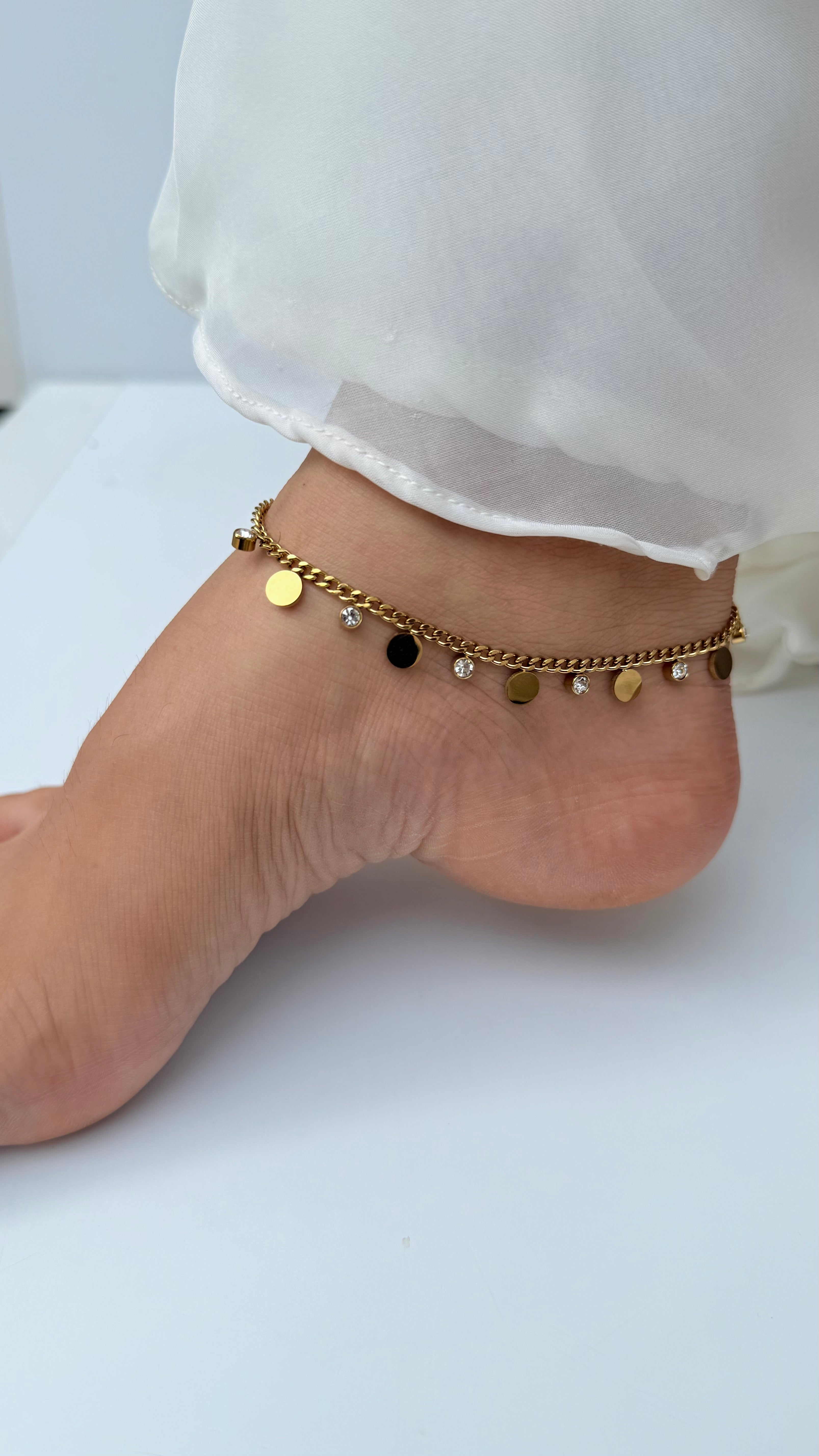 Golden Dazzle Anklet