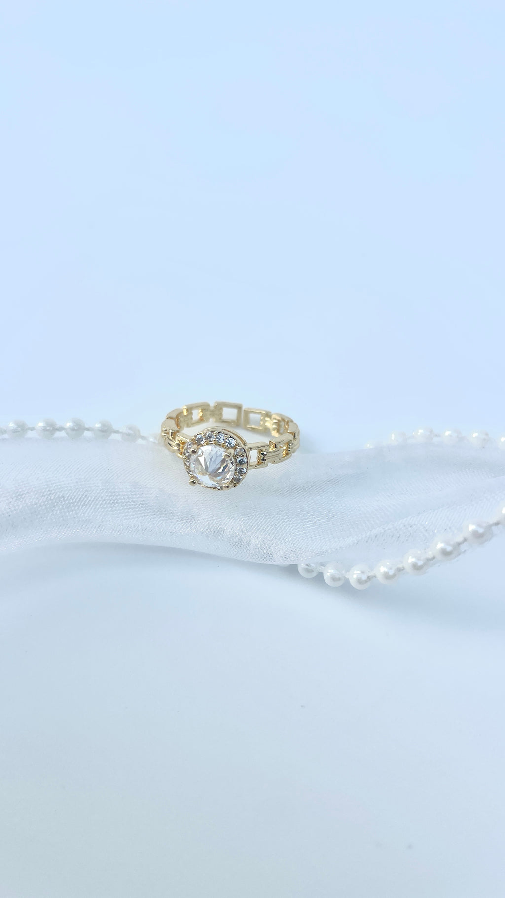 Adjustable Halo Ring
