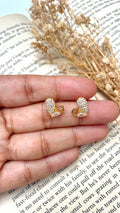 Pave Heart Stud