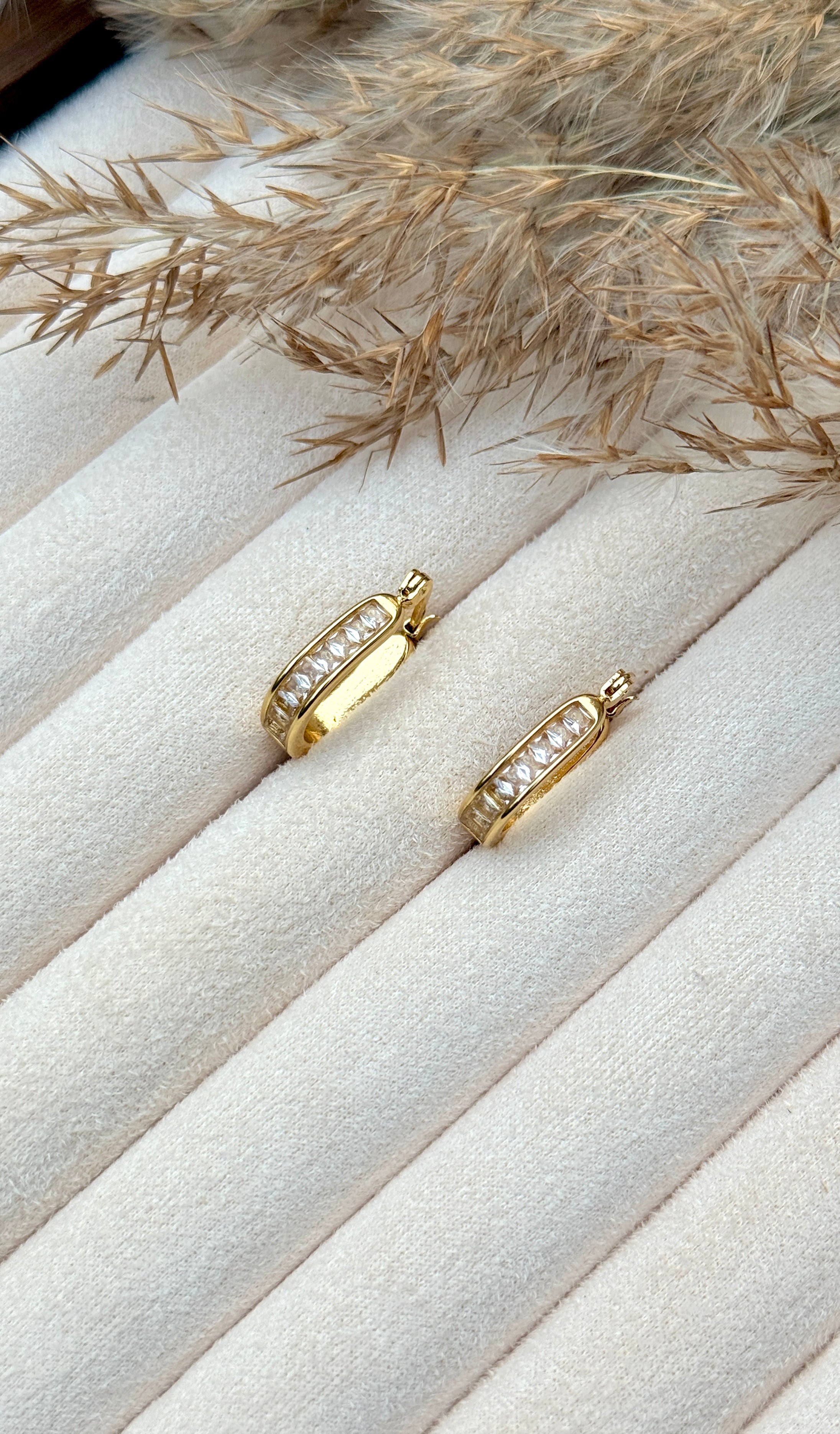 Golden Gleam Hoops
