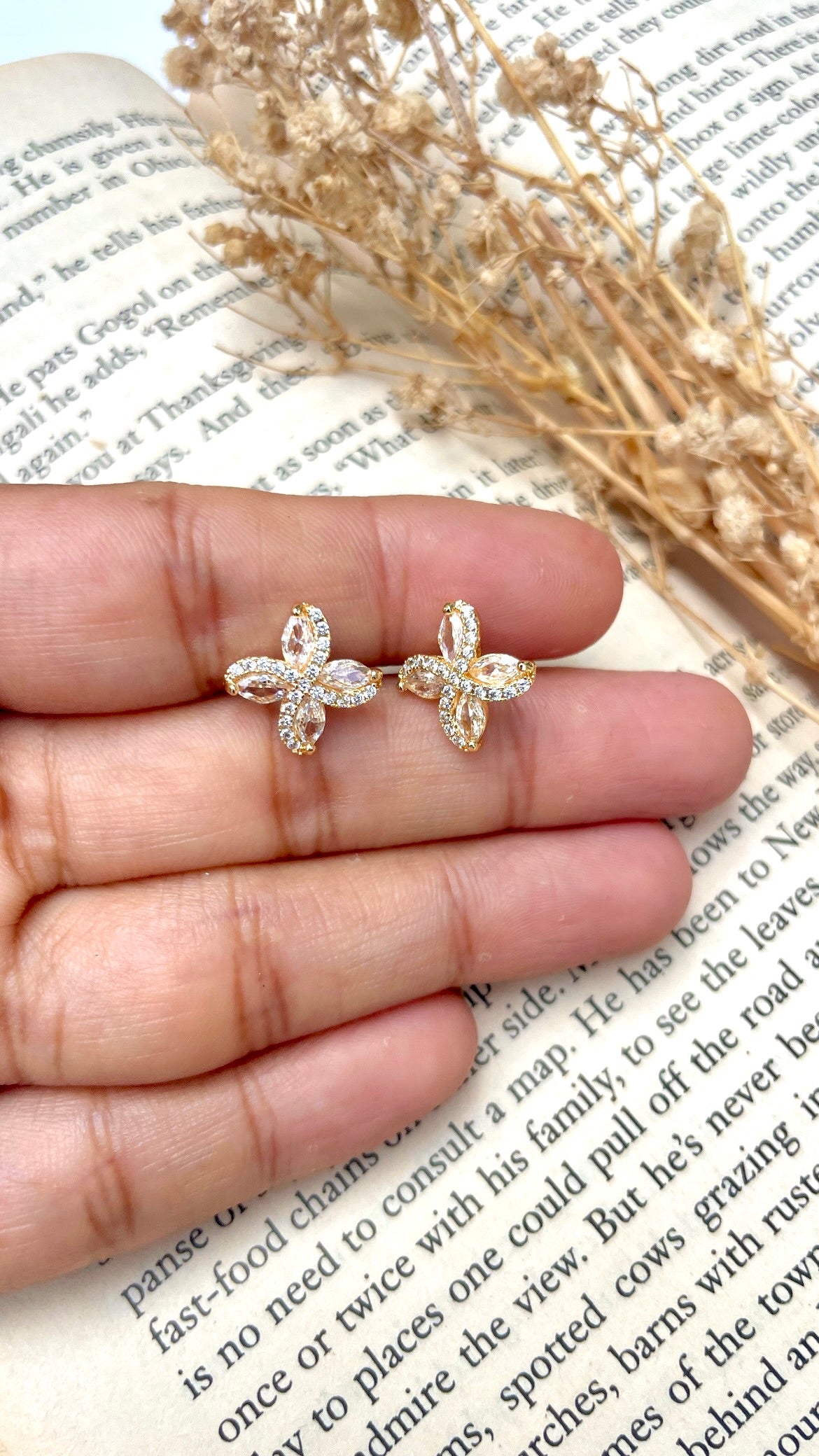 Floral Cluster Stud