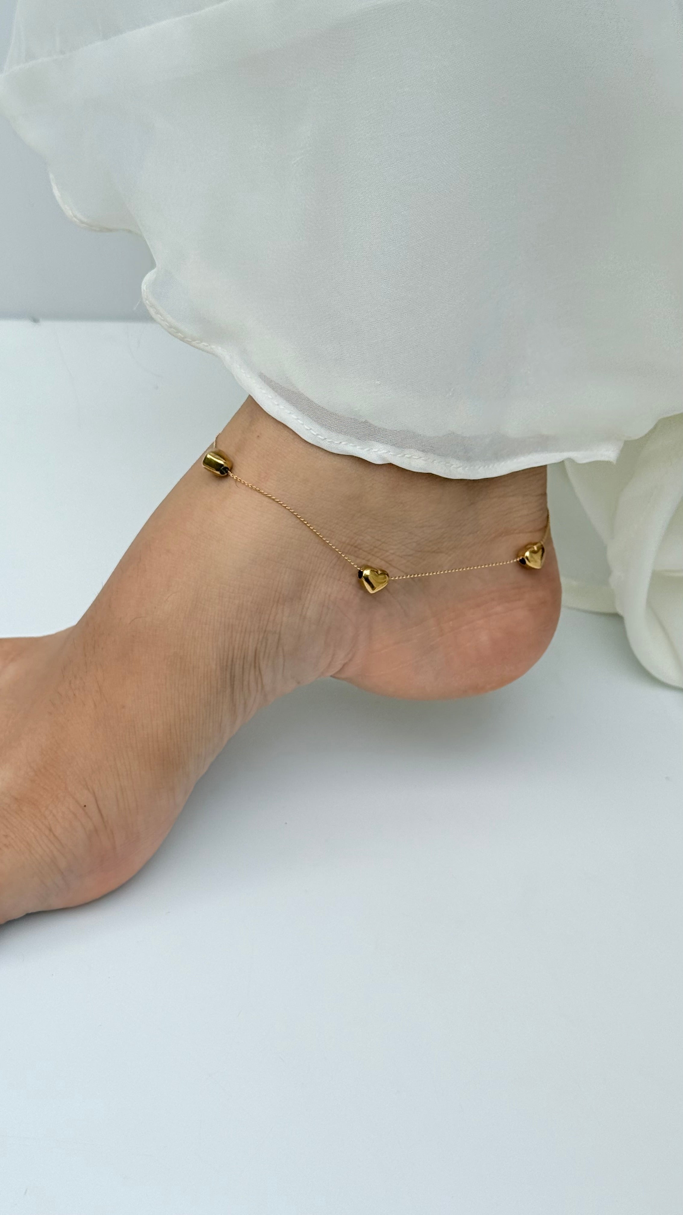 Heart Drops Anklet
