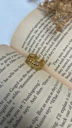 Adjustable Aurora Bead Ring