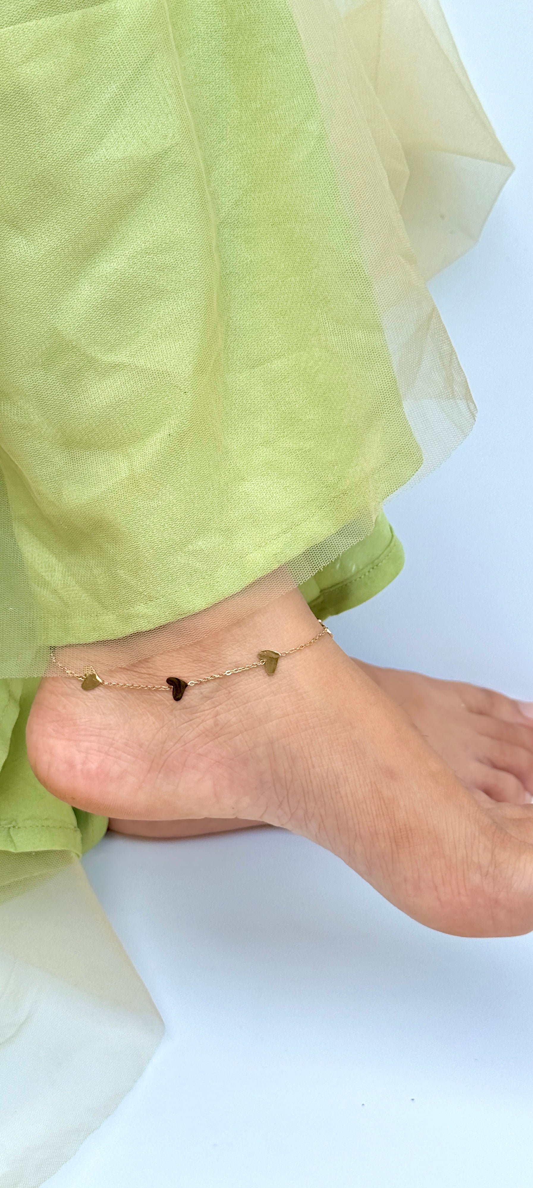 Lime Whisper Anklet(pair)
