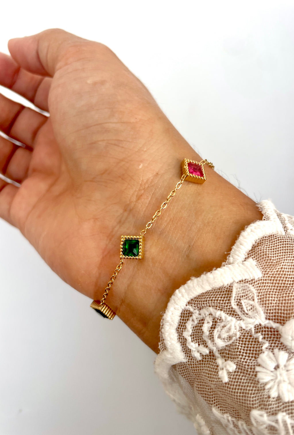 Vintage Inspired Stone Bracelet