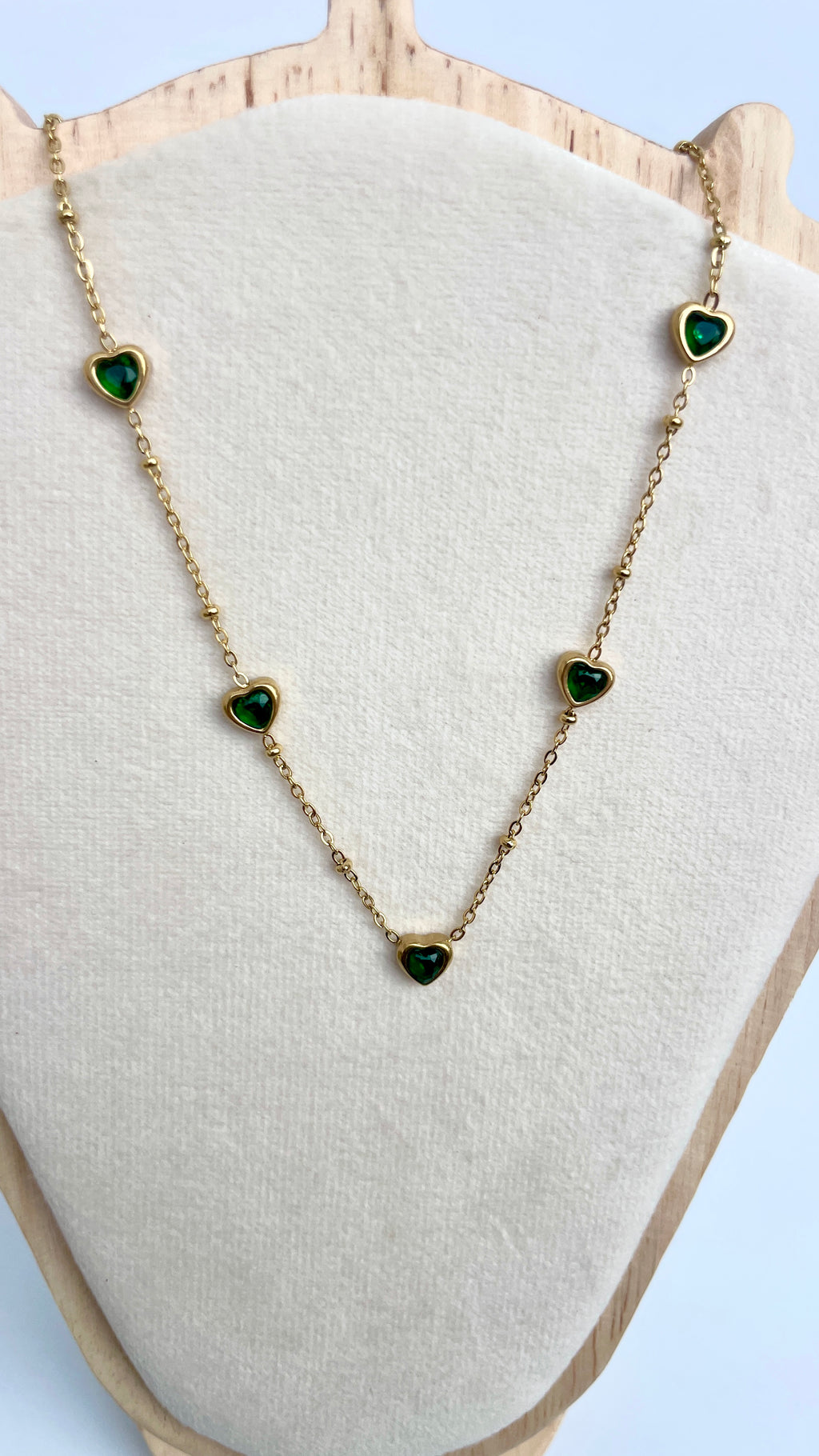 Emarald Heart Necklace