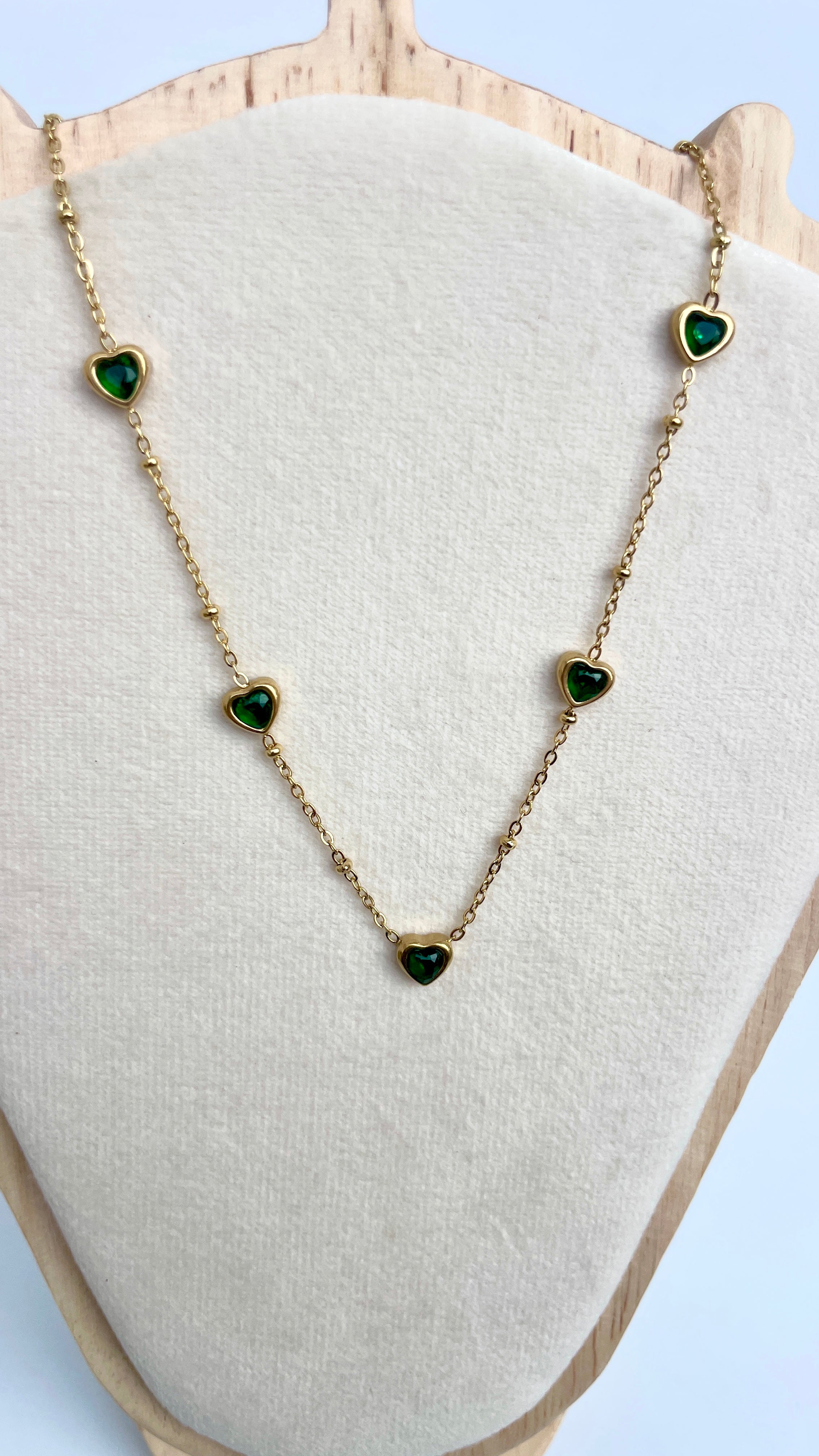Emarald Heart Necklace
