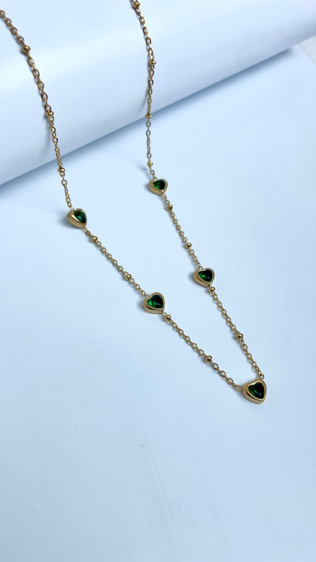 Emarald Heart Necklace