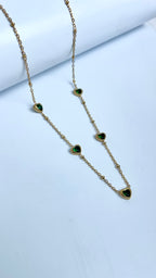 Emarald Heart Necklace