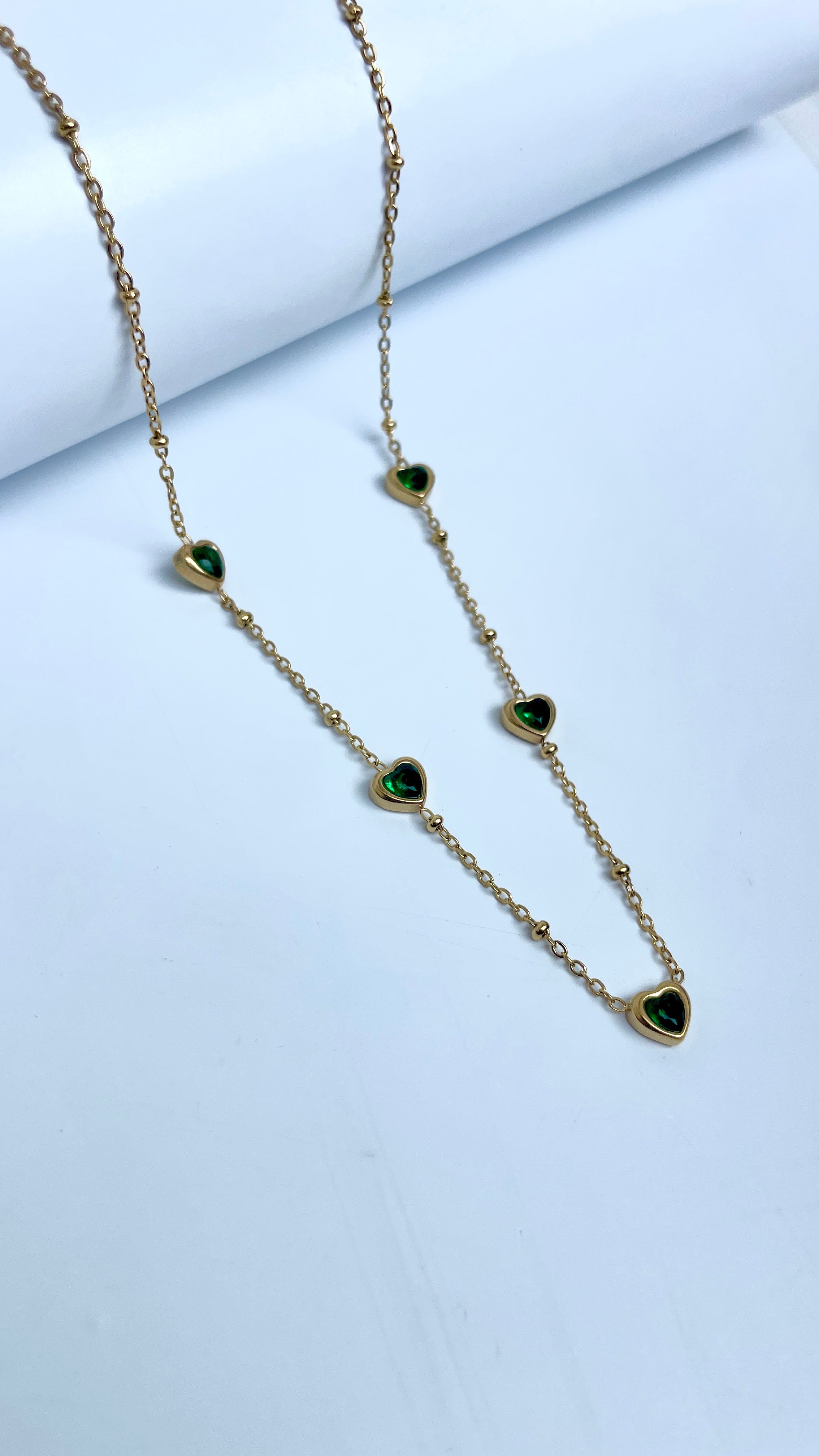 Emarald Heart Necklace