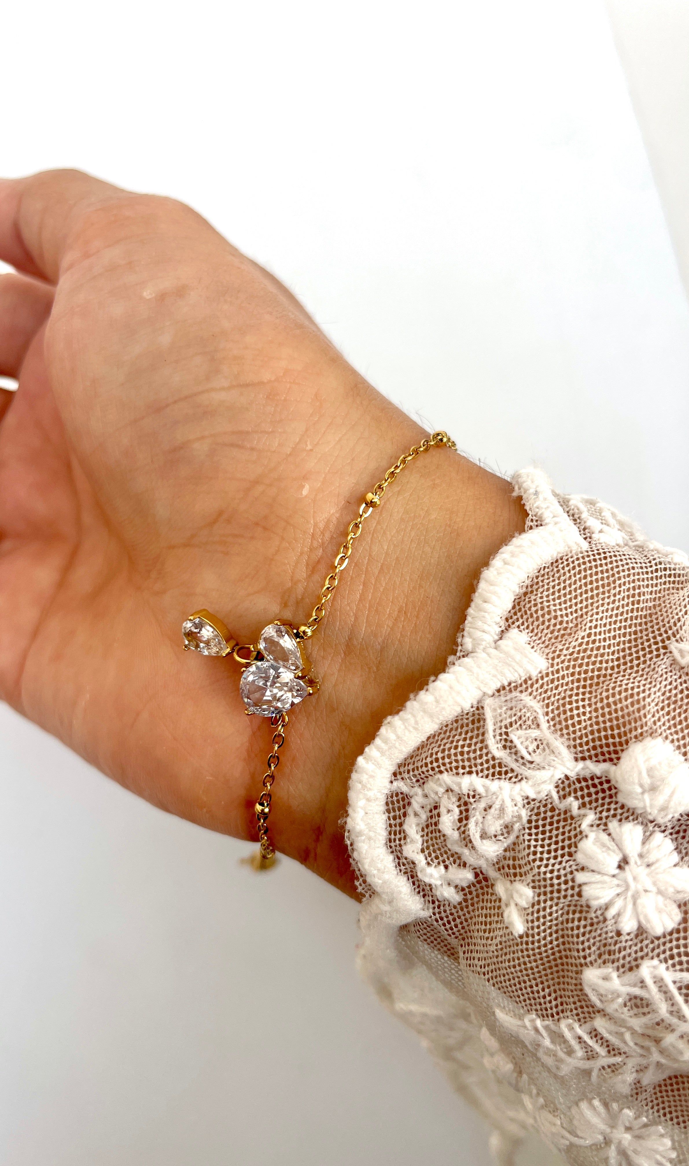 The Crystal Bow Bracelet