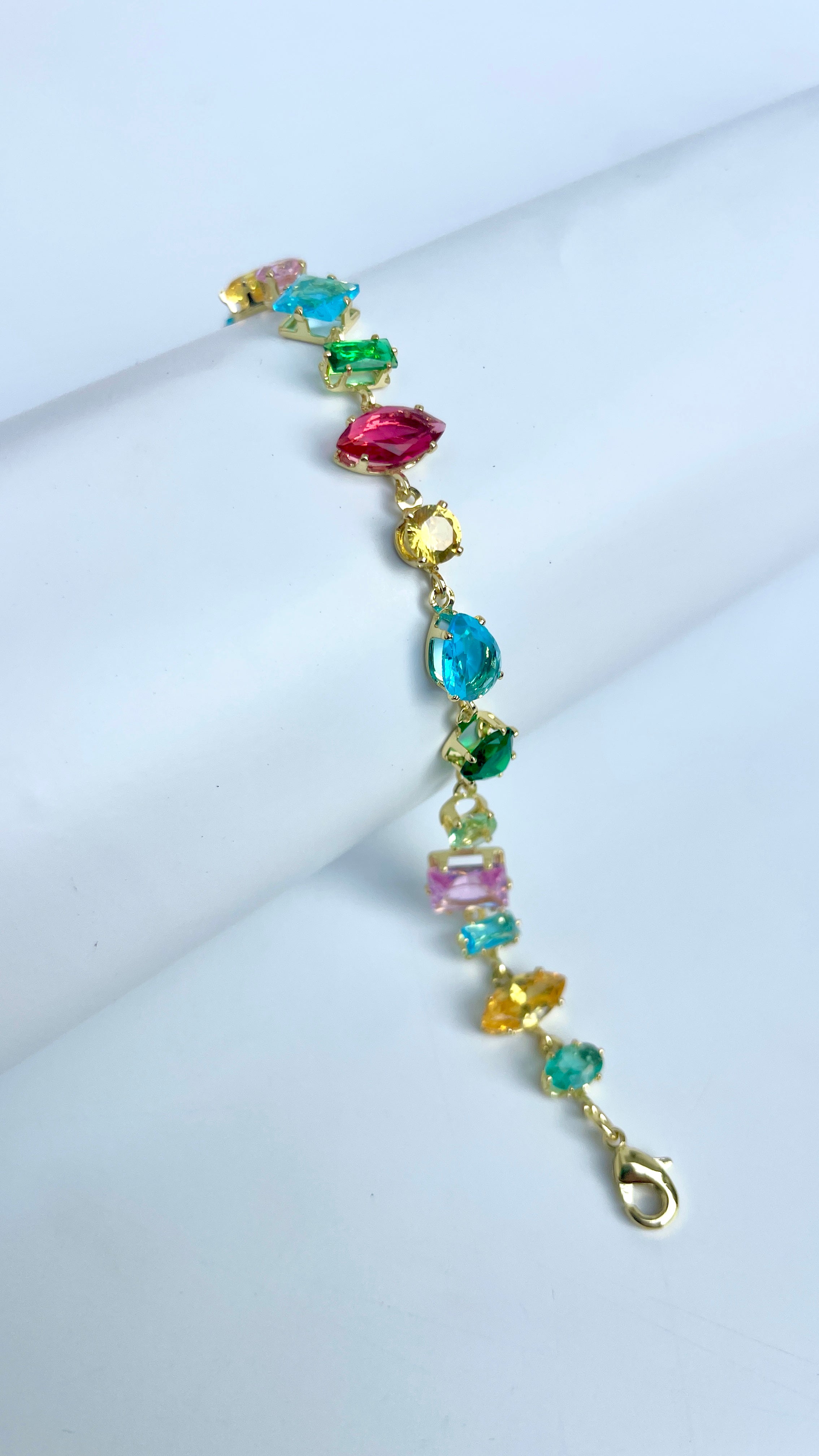 Rainbow Tennis Bracelet