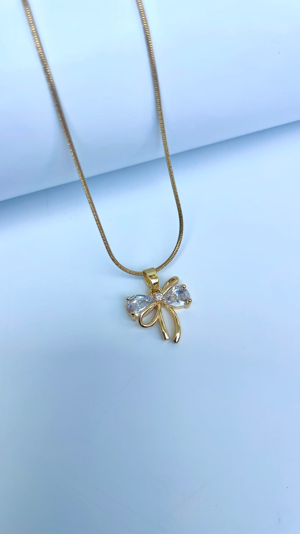 Crystal Bow Pendant