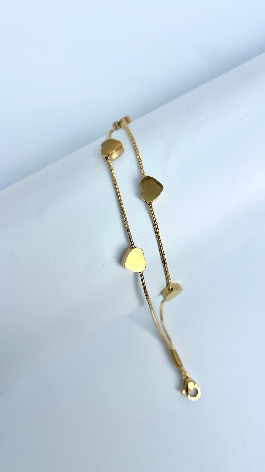 Heart Charm Layered Bracelet