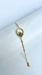 Emerald Halo Bracelet