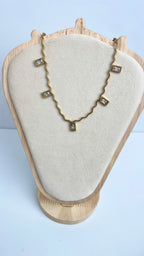 Square Stone Necklace