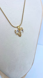 Crystal Bow Pendant