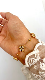 Glided Clover Bracelet