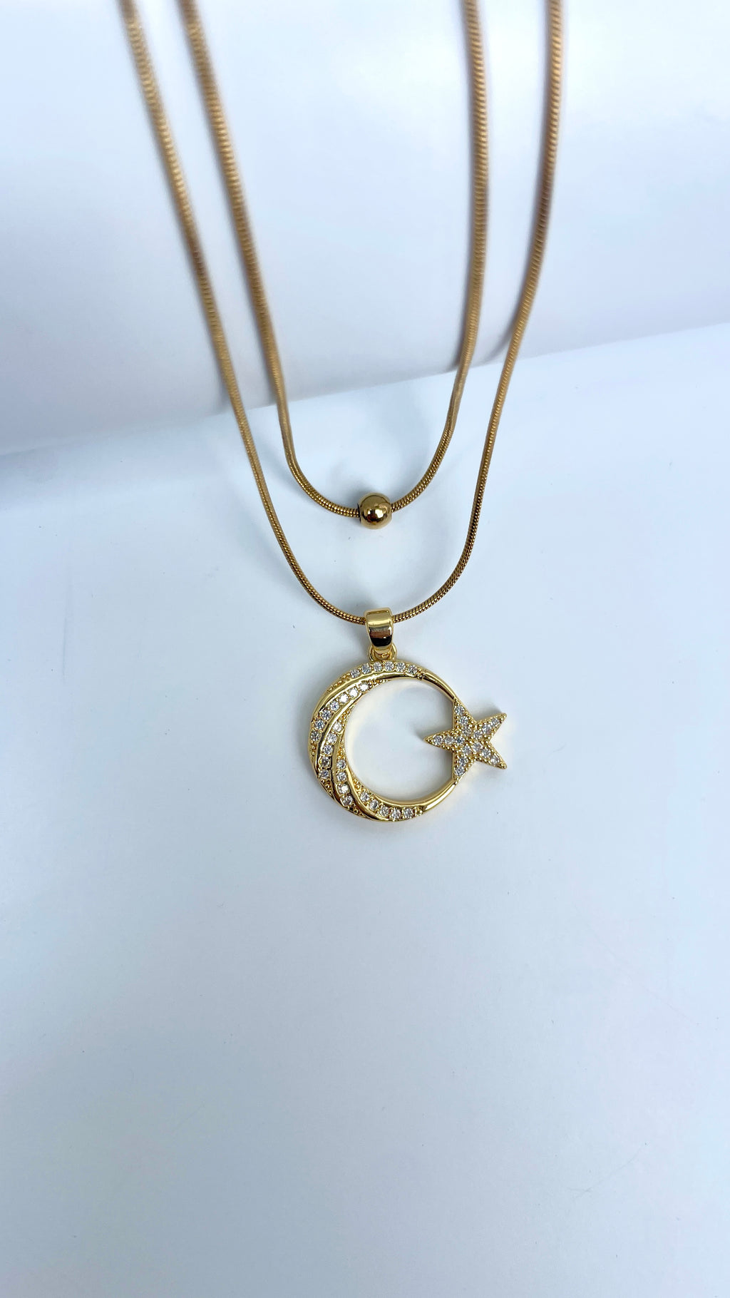 Half Moon Layered Necklace